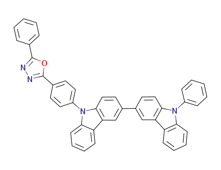 9-phenyl-9'-[4-(5-phenyl-1,3,4-oxadiazole-2-yl)phenyl]-3,3'-bi(9H-carbazole)