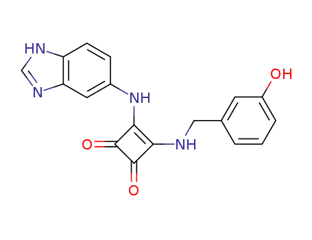 3-Cyclobutene-1,2-dione,
3-(1H-benzimidazol-6-ylamino)-4-[[(3-hydroxyphenyl)methyl]amino]-