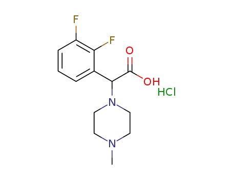 (+/-)-(2,3-difluorophenyl)(4-methyl-1-piperazinyl)acetic acid hydrochloride