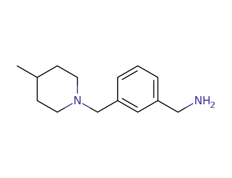 Molecular Structure of 690632-06-5 ([3-[(4-METHYLPIPERIDINO)METHYL]PHENYL]METHANAMINE)