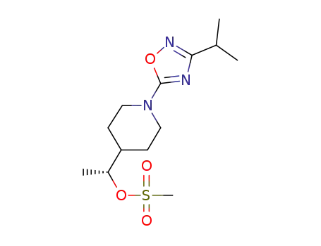 methanesulfonic acid (R)-1-[1-(3-isopropyl-[1,2,4]oxadiazol-5-yl)piperidin-4-yl]ethyl ester