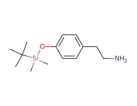 Molecular Structure of 181050-97-5 (2-{4-[(tert-butyl)(dimethyl)silyloxy]phenyl}ethanamine)
