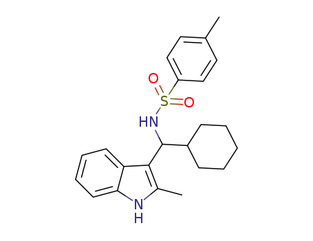 N-(cyclohexyl(2-methyl-1H-indol-3-yl)methyl)-4-methylbenzenesulfonamide