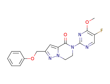 5-(5-fluoro-4-methoxy-pyrimidin-2-yl)-2-phenoxymethyl-6,7-dihydro-5H-pyrazolo[1,5-a]pyrazin-4-one