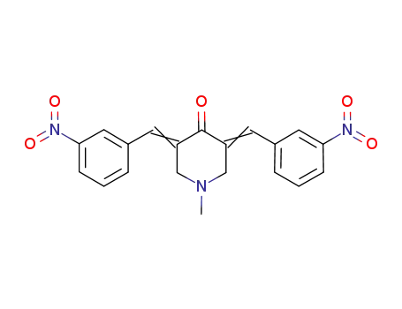N-methyl-3,5-bis(3-nitrophenylmethylene)-4-piperidone