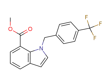 1-(4-trifluoromethyl-benzyl)-1H-indole-7-carboxylic acid methyl ester