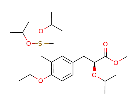 methyl 2(S)-isopropoxy-3-{3-[(diisopropoxymethyl)methylsilanyl-methyl]-4-ethoxyphenyl}propanoate