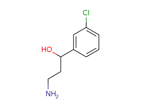 Molecular Structure of 1221187-20-7 (3-amino-1-(3-chlorophenyl)propan-1-ol)