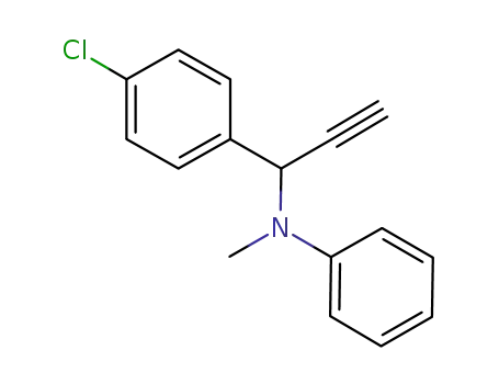 N-methyl-N-[1-(4-chlorophenyl)-2-propynyl]aniline