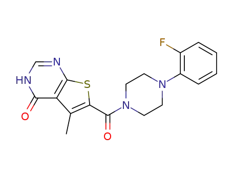 6-(4-(2-fluorophenyl)piperazine-1-carbonyl)-5-methylthieno[2,3-d]pyrimidin-4(3H)-one