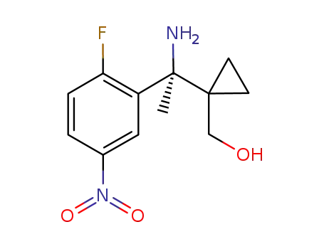 {1-[(S)-1-amino-1-(2-fluoro-5-nitro-phenyl)-ethyl]-cyclopropyl}-methanol