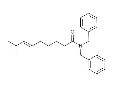 Molecular Structure of 1206465-66-8 ((E)-N,N-dibenzyl-8-methylnon-6-enamide)