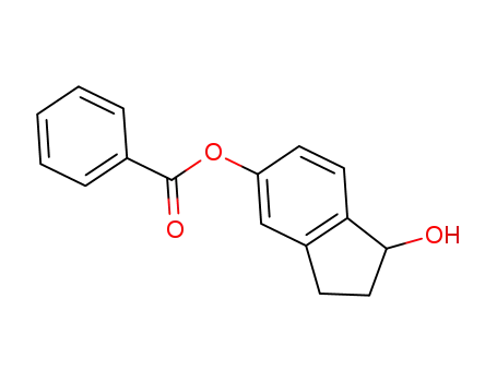 1-hydroxy-2,3-dihydro-1H-inden-5-yl benzoate
