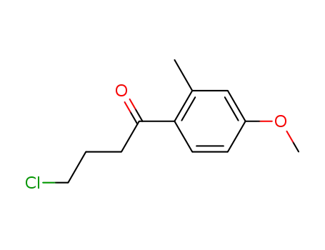 Molecular Structure of 838822-54-1 (1-Butanone, 4-chloro-1-(4-methoxy-2-methylphenyl)-)