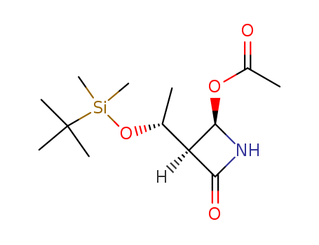 (2R,3S)-3-((R)-1-((tert-Butyldimethylsilyl)oxy)ethyl)-4-oxoazetidin-2-yl acetate