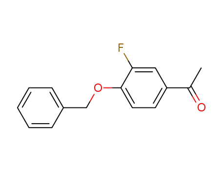 Molecular Structure of 81227-99-8 (1-[4-(BENZYLOXY)-3-FLUOROPHENYL]-1-ETHANONE)
