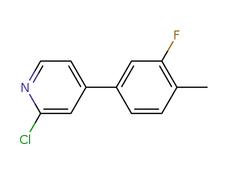 2-chloro-4-(3-fluoro-4-methyl-phenyl)-pyridine