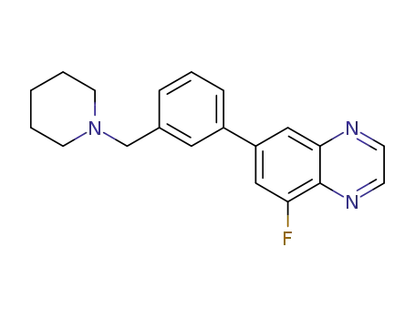 5-fluoro-7-[3-(piperidin-1-ylmethyl)phenyl]quinoxaline