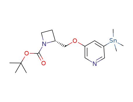 (2S)-2-[[[5-(TRIMETHYLSTANNYL)-3-PYRIDINYL]OXY]METHYL]-1-AZETIDINECARBOXYLIC ACID, T-부틸 에스테르