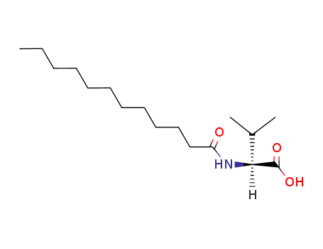 Molecular Structure of 14379-28-3 (N-Dodecanoyl-L-valine)