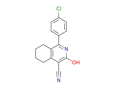 1-(4-chlorophenyl)-3-hydroxy-5,6,7,8-tetrahydroisoquinoline-4-carbonitrile