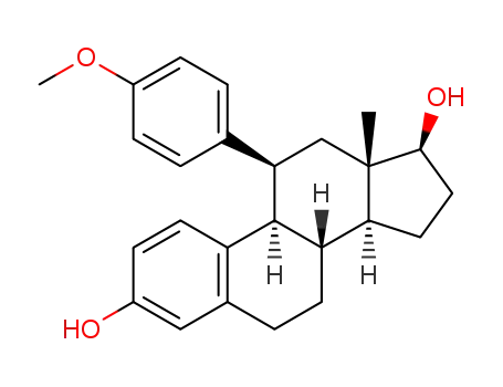 11β-(4-methoxyphenyl)estra-1,3,5(10)-trien-3,17β-diol
