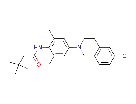 N-[4-(6-Chloro-3,4-dihydro-1H-isoquinolin-2-yl)-2,6-dimethyl-phenyl]-3,3-dimethyl-butanamide