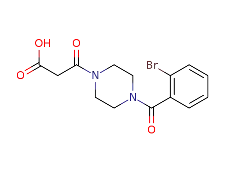 3-[4-(2-bromo-benzoyl)-piperazin-1-yl]-3-oxo-propionic acid