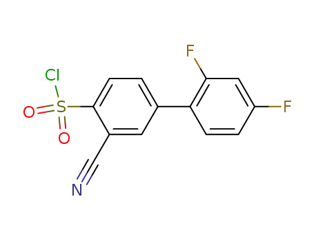 3-cyano-2',4'-difluorobiphenyl-4-sulfonyl chloride