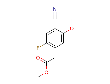 methyl (4-cyano-2-fluoro-5-methoxyphenyl)acetate