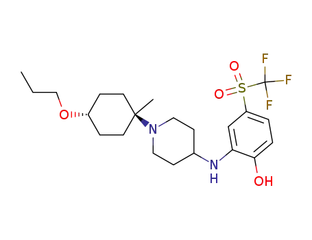 2-({1-[trans-1-methyl-4-(propyloxy)cyclohexyl]-4-piperidinyl}amino)-4-[(trifluoromethyl)sulfonyl]phenol