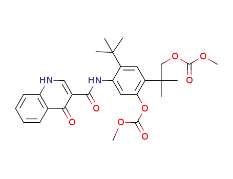 Carbonic acid, 5-[[(1,4-dihydro-4-oxo-3-quinolinyl)carbonyl]aMino]-4-(1,1-diMethylethyl)-2-[2-[(Methoxycarbonyl)oxy]-1,1-diMethylethyl]phenyl Methyl ester