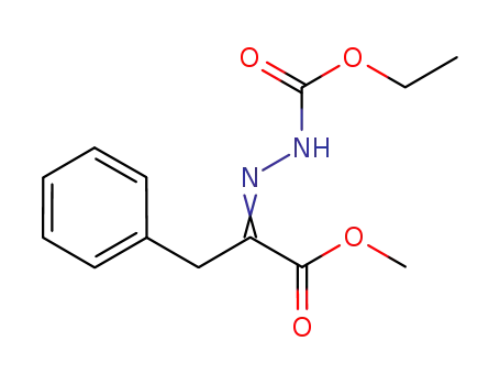 Hydrazinecarboxylic acid,
[2-methoxy-2-oxo-1-(phenylmethyl)ethylidene]-, ethyl ester