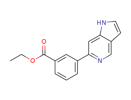 Benzoic acid, 3-(1H-pyrrolo[3,2-c]pyridin-6-yl)-, ethyl ester