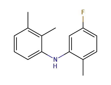 Molecular Structure of 917241-99-7 (5-fluoro-2,2',3'-trimethyl-diphenylamine)