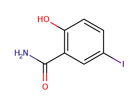 Molecular Structure of 18179-40-3 (2-hydroxy-5-iodobenzamide)