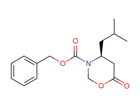 phenylmethyl (4S)-4-(2-methylpropyl)-6-oxo-1,3-oxazinane-3-carboxylate