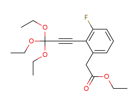 ethyl 2-(3-fluoro-2-(3,3,3-triethoxyprop-1-ynyl)phenyl)acetate