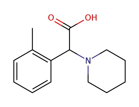 Molecular Structure of 1017212-36-0 (2-(piperidin-1-yl)-2-o-tolylacetic acid)