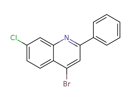 Molecular Structure of 1189106-03-3 (4-Bromo-7-chloro-2-phenylquinoline)