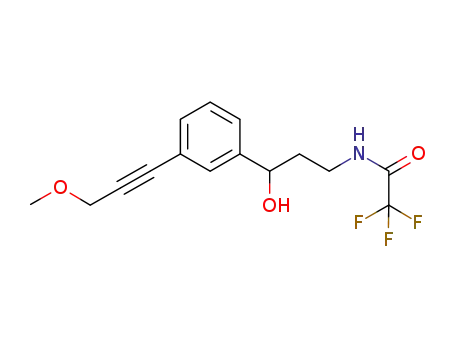 2,2,2-trifluoro-N-(3-hydroxy-3-(3-(3-methoxyprop-1-ynyl)phenyl)propyl)acetamide