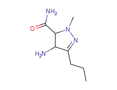 4-amino-4,5-dihydro-1-methyl-3-propyl-1H-pyrazole-5-carboxamide