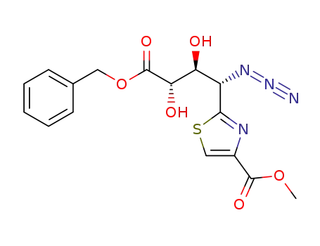 methyl 2-[(1S,2S,3S)-3-(benzyloxycarbonyl)-1-azido-2,3-dihydroxypropyl]-thiazole-4-carboxylate