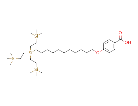 4-(11-tris(2-trimethylsilylethyl)silylundecyloxy)benzoic acid