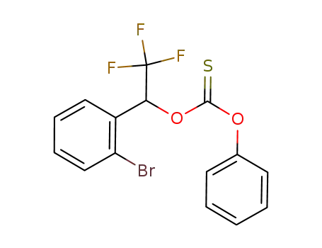 thiocarbonic acid O-[1-(2-bromo-phenyl)-2,2,2-trifluoro-ethyl] ester O-phenyl ester