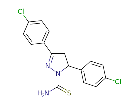 3-(4-chlorophenyl)-5-(4-chlorophenyl)-4,5-dihydropyrazole-1-carbothioamide