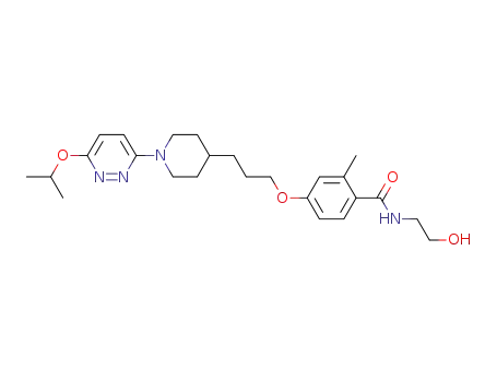 N-(2-hydroxyethyl)-4-{3-[1-(6-isopropoxypyridazin-3-yl)piperidin-4-yl]-propoxy}-2-methylbenzamide