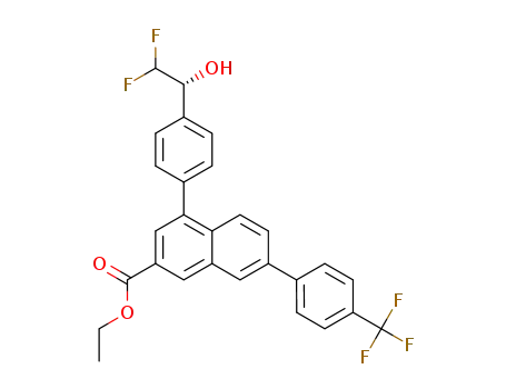 ethyl 4-{4-[(1R)-2,2-difluoro-1-hydroxyethyl]phenyl}-7-[4-(trifluoromethyl)phenyl]-2-naphthoate