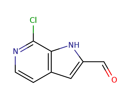 Molecular Structure of 867034-44-4 (7-Chloro-6-azaindole-2-carbaldehyde)