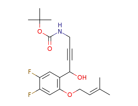 1-{4,5-difluoro-2-[(3-methylbut-2-en-1-yl)oxy] phenyl}-3-N-Boc-methylaminoprop-2-yn-ol